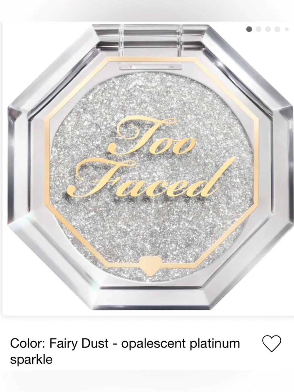 Too Faced Disco Crush Eye & Face Sparkle - in Shade Fairy Dust NIB